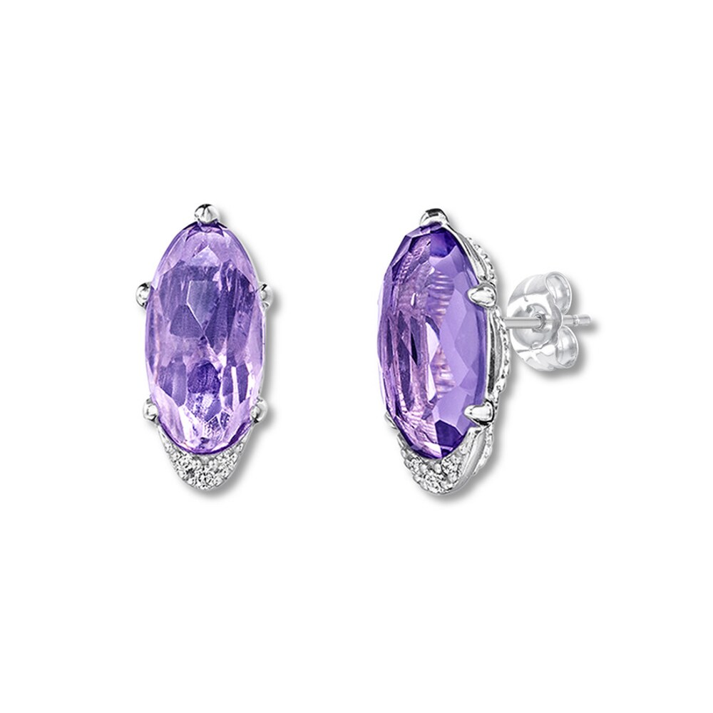 Tacori Amethyst Earrings Diamond Accents Sterling Silver Ve8kANZb Tacori Amethyst Earrings Diamond Accents Sterling Silver Ve8kANZb