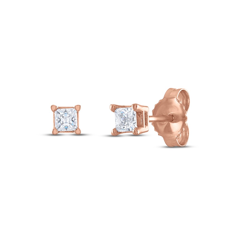 Diamond Solitaire Stud Earrings 1/3 ct tw Princess 14K Rose Gold (I2/I) VoaDvWgU Diamond Solitaire Stud Earrings 1/3 ct tw Princess 14K Rose Gold (I2/I) VoaDvWgU