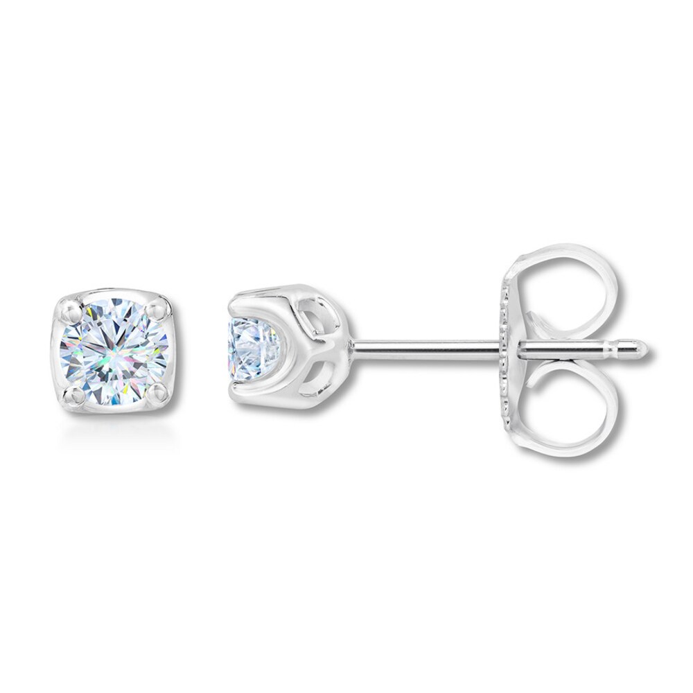 THE LEO First Light Diamond Solitaire Earrings 1/2 ct tw 14K White Gold (I1/I) W6Wslaay THE LEO First Light Diamond Solitaire Earrings 1/2 ct tw 14K White Gold (I1/I) W6Wslaay