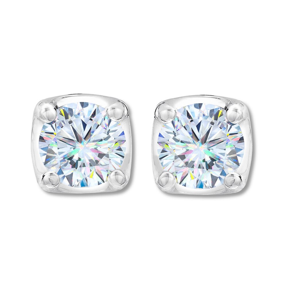 THE LEO First Light Diamond Solitaire Earrings 1/2 ct tw 14K White Gold (I1/I) W6Wslaay THE LEO First Light Diamond Solitaire Earrings 1/2 ct tw 14K White Gold (I1/I) W6Wslaay