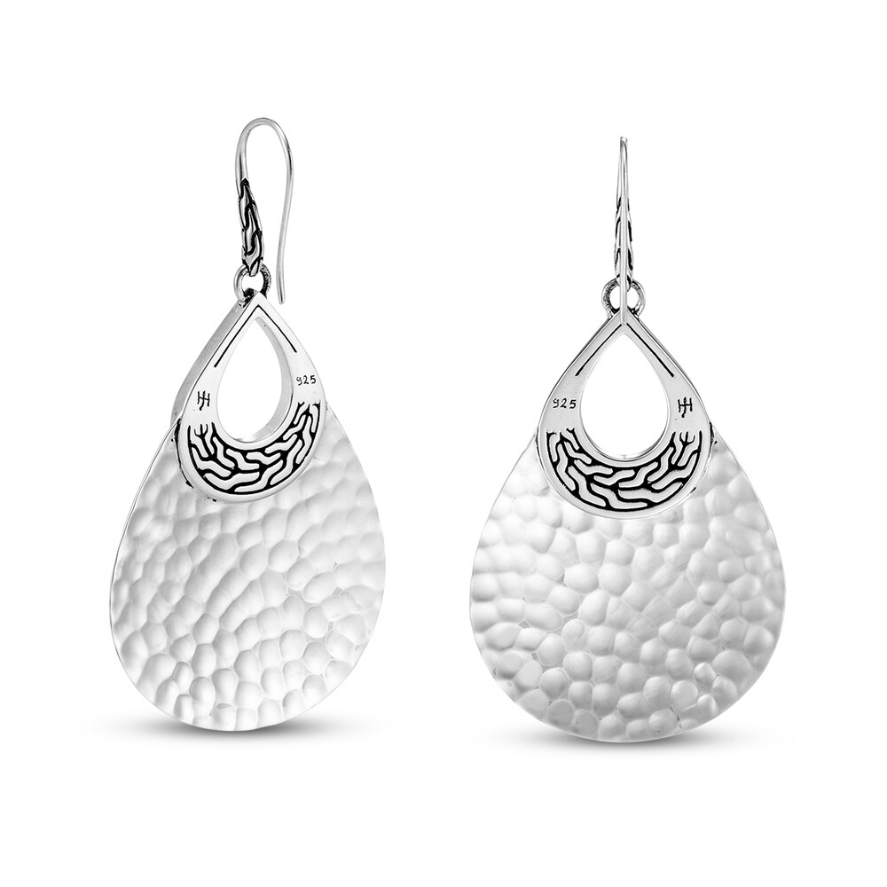 John Hardy Classic Chain Hammered Drop Earrings Sterling Silver WsH0K1A0 John Hardy Classic Chain Hammered Drop Earrings Sterling Silver WsH0K1A0