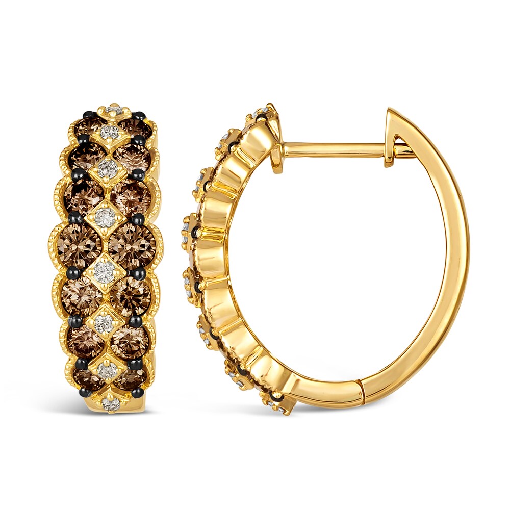 Le Vian Diamond Hoop Earrings 1-3/4 ct tw Round 14K Honey Gold WvNbwid5 Le Vian Diamond Hoop Earrings 1-3/4 ct tw Round 14K Honey Gold WvNbwid5