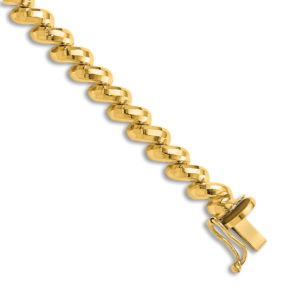 San Marco Chain Bracelet 14K Yellow Gold 7" WzSLH9VI San Marco Chain Bracelet 14K Yellow Gold 7" WzSLH9VI
