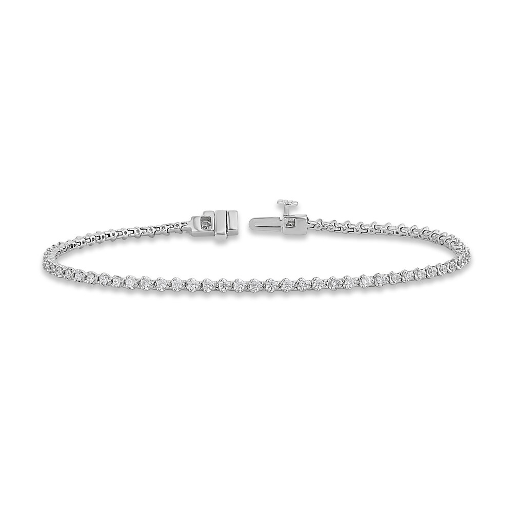 Diamond Tennis Bracelet 1 ct tw Round 10K White Gold 7.25" XBhznUcQ Diamond Tennis Bracelet 1 ct tw Round 10K White Gold 7.25" XBhznUcQ