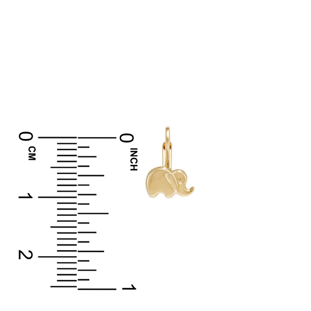 Elephant Lever Earrings 14K Yellow Gold XC6RFoIR Elephant Lever Earrings 14K Yellow Gold XC6RFoIR
