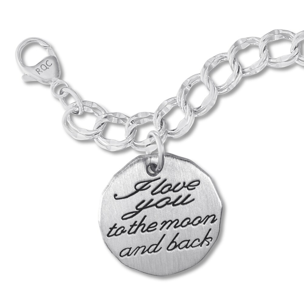 Moon and Back Bracelet Sterling Silver 7" Xfezc4UZ Moon and Back Bracelet Sterling Silver 7" Xfezc4UZ