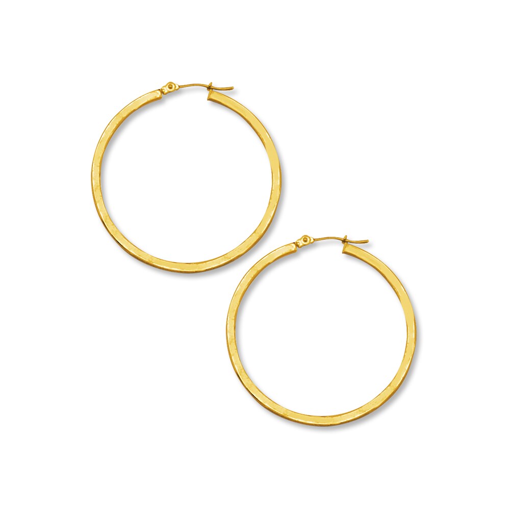 Hoop Earrings 14K Yellow Gold 40mm XqHGr3N3 Hoop Earrings 14K Yellow Gold 40mm XqHGr3N3