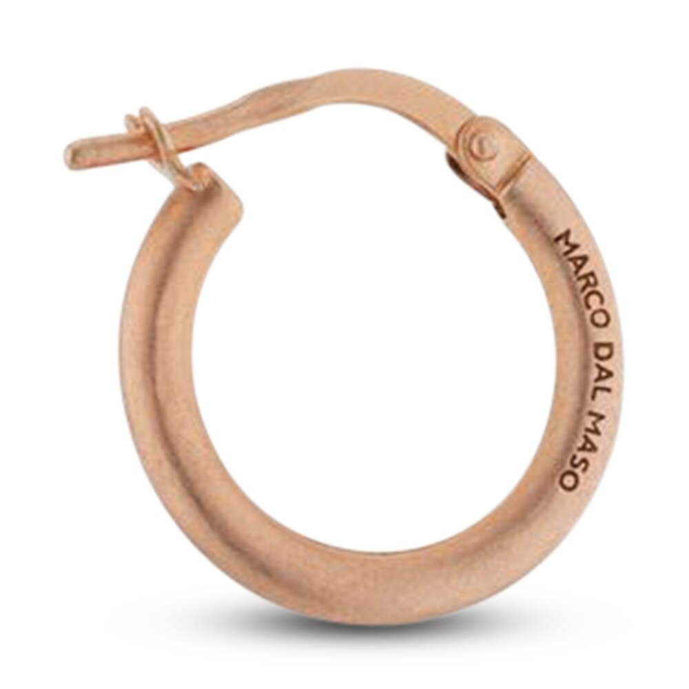 Marco Dal Maso Men\'s Hoop Mono Earring Sterling Silver/18K Rose Gold-Plated YNCtp9Mz Marco Dal Maso Men\'s Hoop Mono Earring Sterling Silver/18K Rose Gold-Plated YNCtp9Mz