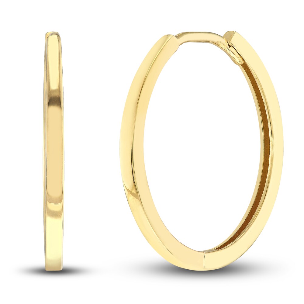 Polished Square Huggie Earrings 14K Yellow Gold 18mm Yx7jcdyl Polished Square Huggie Earrings 14K Yellow Gold 18mm Yx7jcdyl