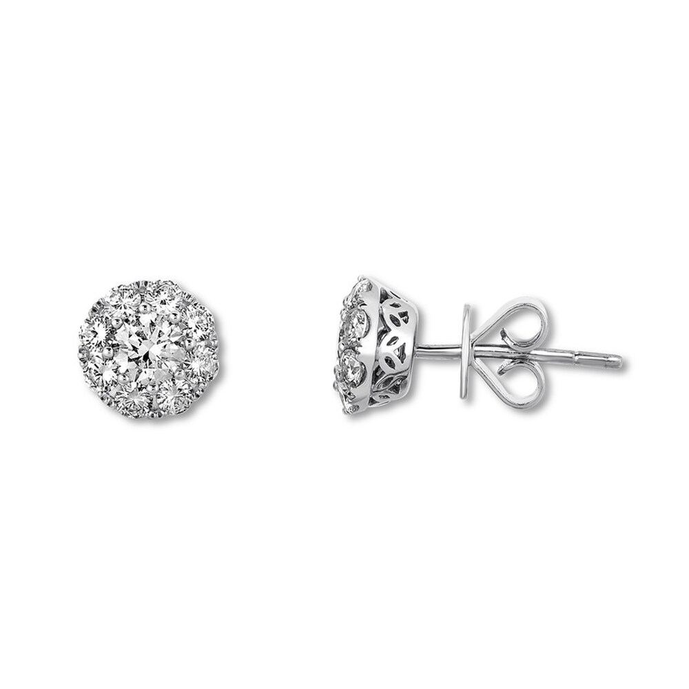 Diamond Earrings 1 carat tw 14K White Gold ZCH2ArJ1 Diamond Earrings 1 carat tw 14K White Gold ZCH2ArJ1
