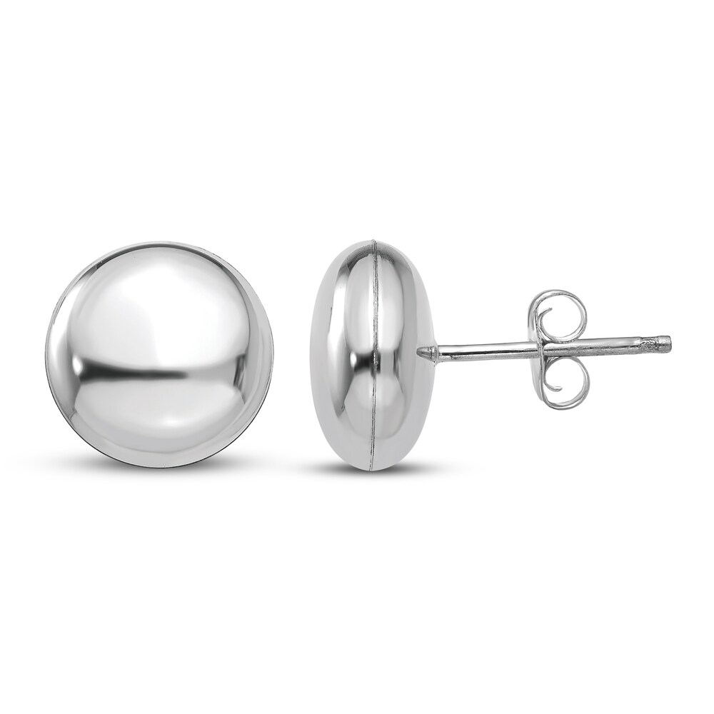 Button Stud Earrings 14K White Gold Zi2d4Ilh Button Stud Earrings 14K White Gold Zi2d4Ilh