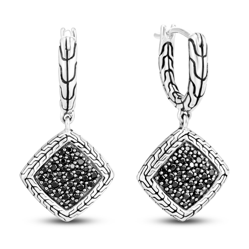 John Hardy Classic Drop Earrings Created Black Sapphire/Natural Black Spinel Sterling Silver ZiDy1jtA John Hardy Classic Drop Earrings Created Black Sapphire/Natural Black Spinel Sterling Silver ZiDy1jtA