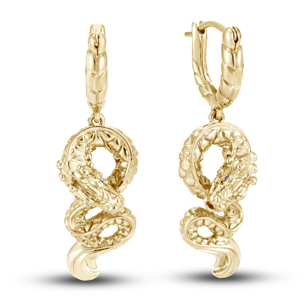 John Hardy Natural Blue Sapphire Dangle Earrings 18K Yellow Gold ZsKh62XD John Hardy Natural Blue Sapphire Dangle Earrings 18K Yellow Gold ZsKh62XD