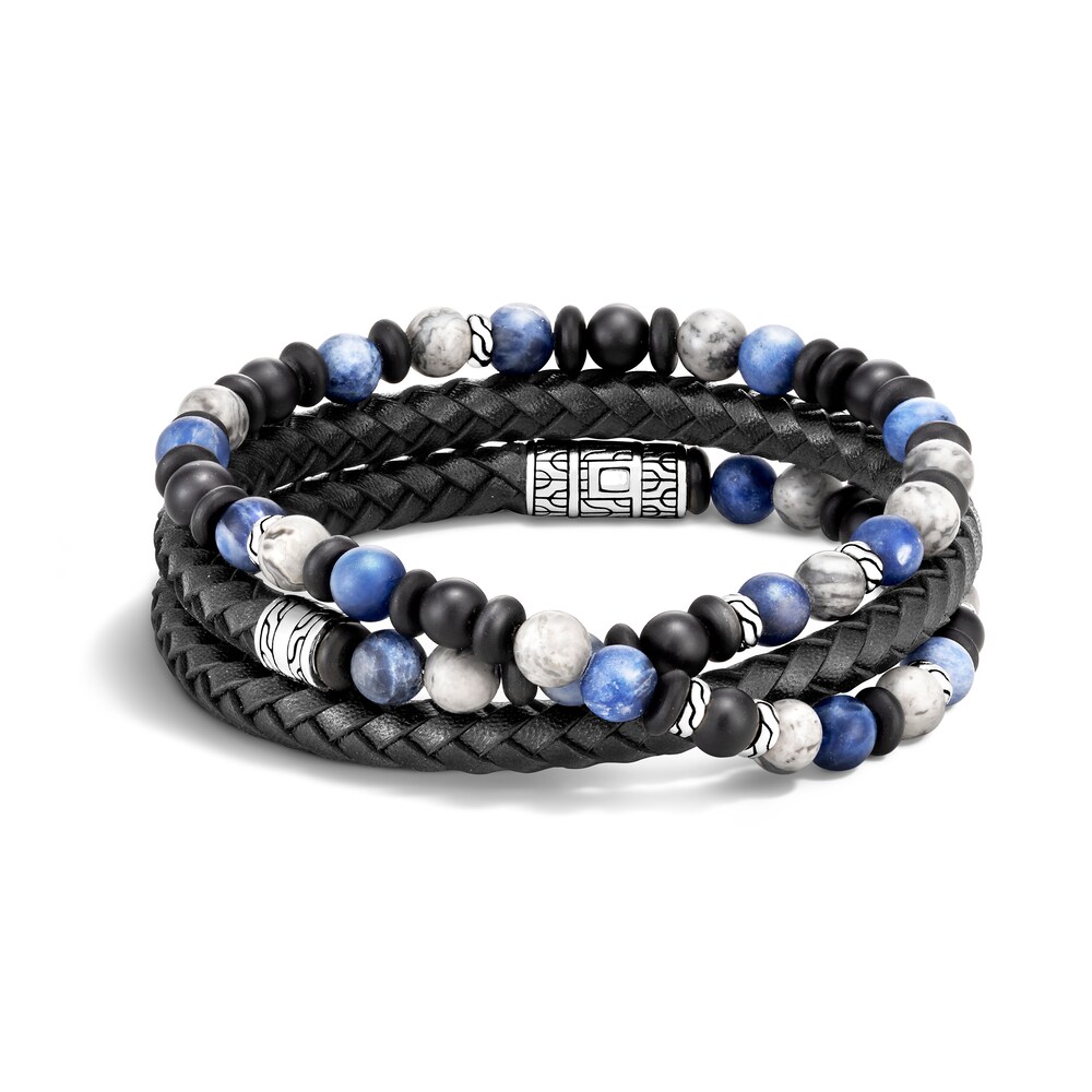 John Hardy Classic Chain Wrap Bracelet in Silver, Leather, Gemstone, Medium ZzMSvWui John Hardy Classic Chain Wrap Bracelet in Silver, Leather, Gemstone, Medium ZzMSvWui