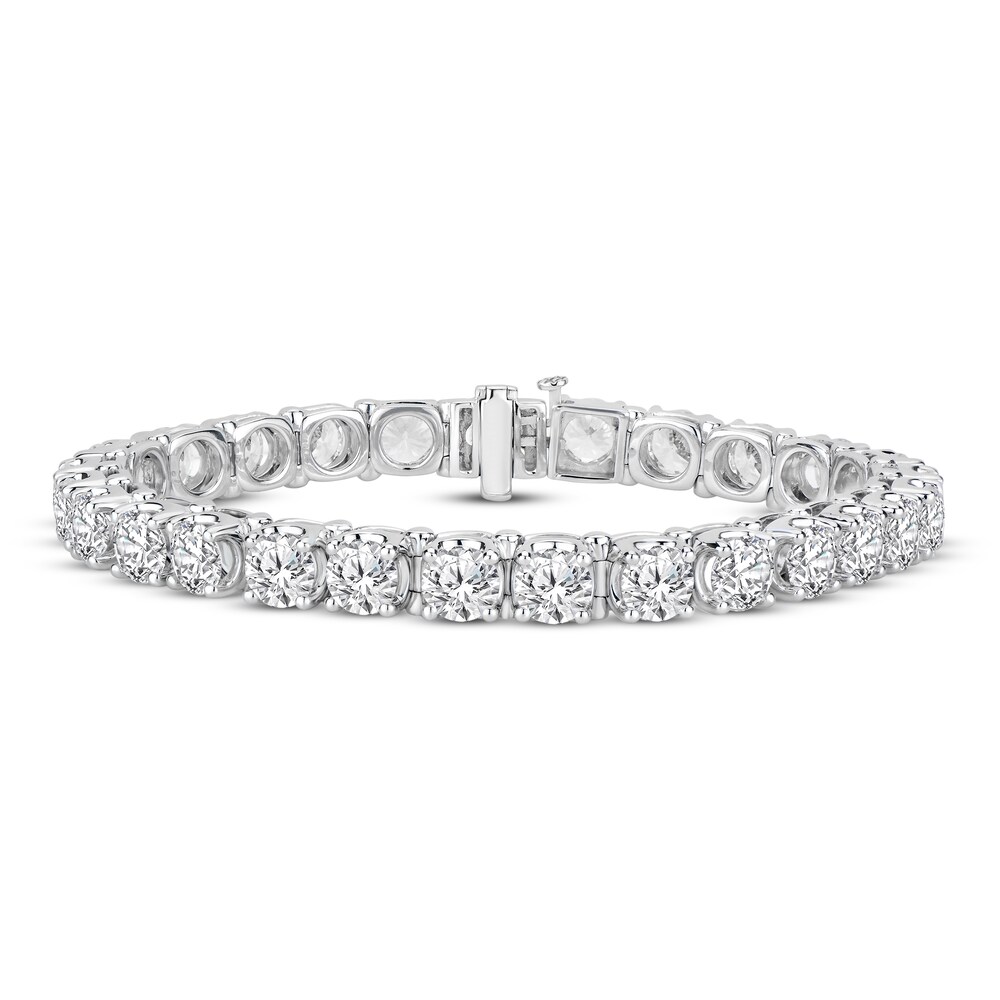 Diamond Tennis Bracelet 20 ct tw Round 14K White Gold a2T8LNll