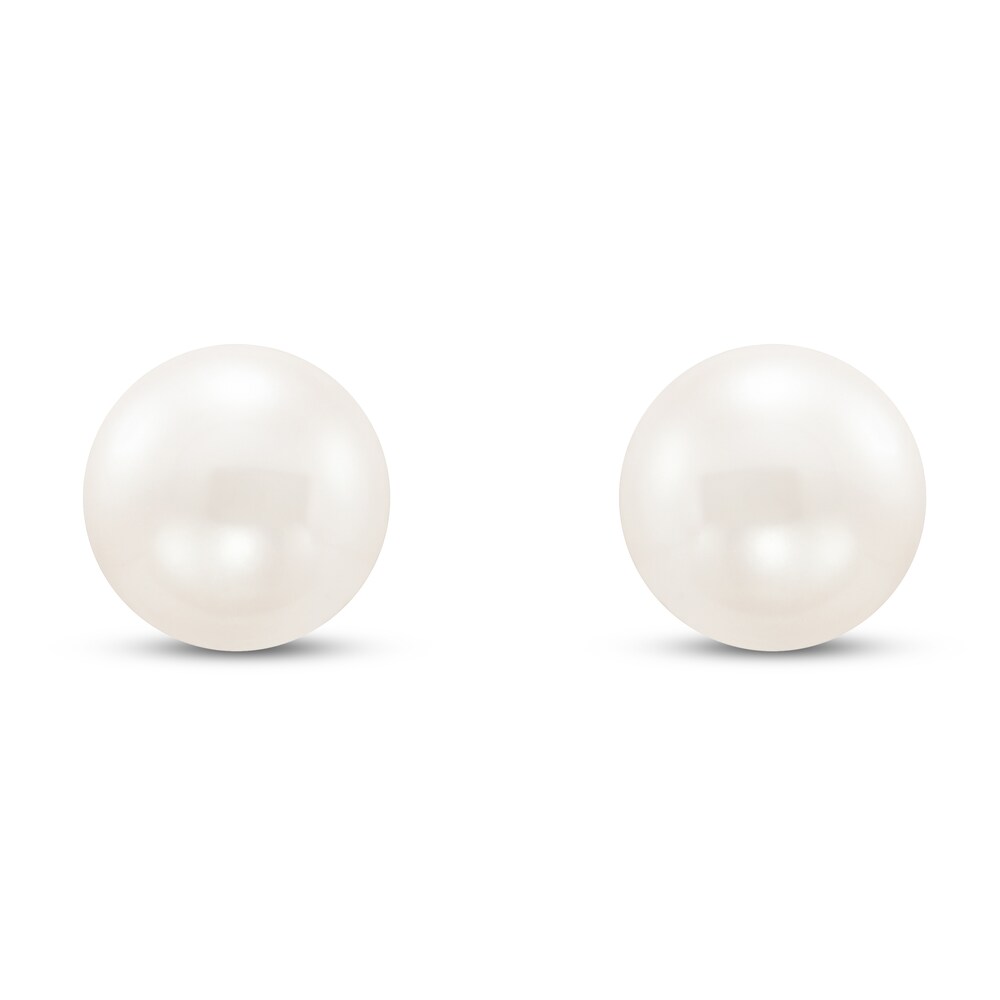 Cultured Pearl Stud Earrings 14K Yellow Gold 8.5mm aWEzu1Rd Cultured Pearl Stud Earrings 14K Yellow Gold 8.5mm aWEzu1Rd