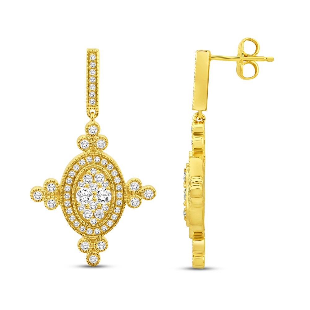 Diamond Earrings 1 ct tw Round 14K Yellow Gold ae8bRacz Diamond Earrings 1 ct tw Round 14K Yellow Gold ae8bRacz