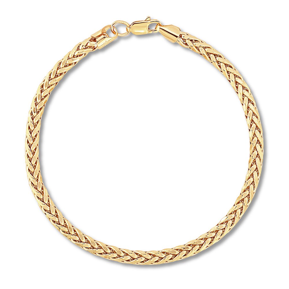 Franco Link Chain Bracelet 10K Yellow Gold auCp8KBz Franco Link Chain Bracelet 10K Yellow Gold auCp8KBz