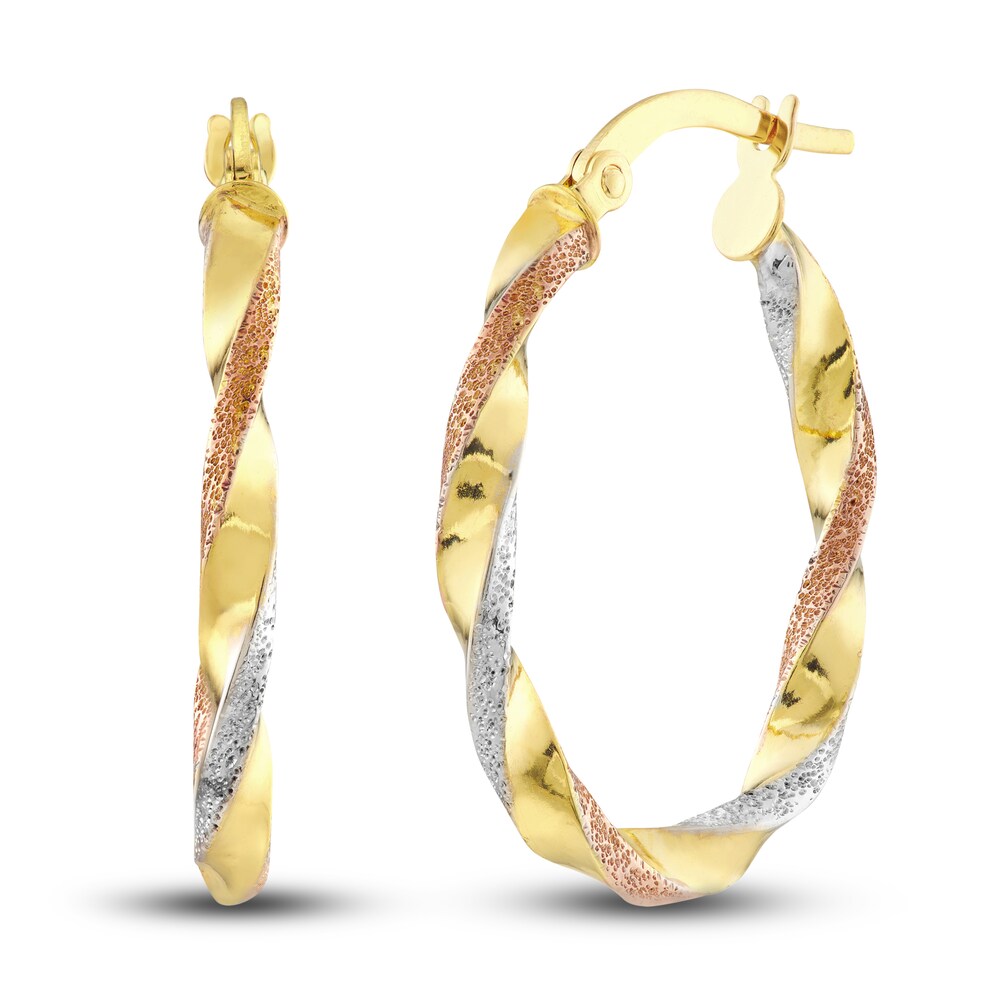 Satin/Polished Oval Twist Hoop Earrings 14K Yellow Gold 19mm b5oYMU7D Satin/Polished Oval Twist Hoop Earrings 14K Yellow Gold 19mm b5oYMU7D