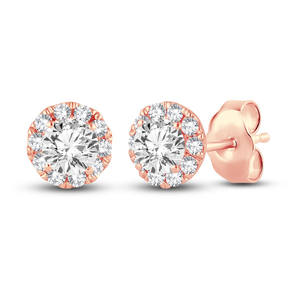 Diamond Stud Earrings 1/2 ct tw Round 14K Rose Gold c1Qz3ztF Diamond Stud Earrings 1/2 ct tw Round 14K Rose Gold c1Qz3ztF