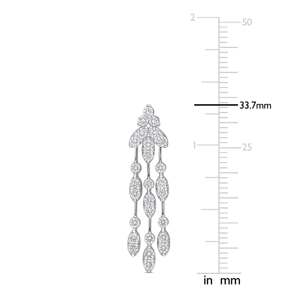 Diamond Dangle Earrings 1-7/8 ct tw Round 14K White Gold c4SY41C6 Diamond Dangle Earrings 1-7/8 ct tw Round 14K White Gold c4SY41C6