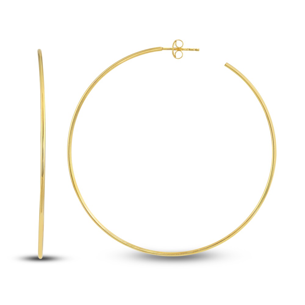 Round Wire Hoop Earrings 14K Yellow Gold 60mm cELqp6Kk Round Wire Hoop Earrings 14K Yellow Gold 60mm cELqp6Kk
