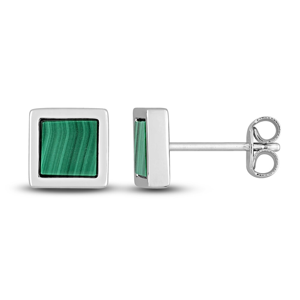 Men's Natural Malachite Stud Earrings Sterling Silver cVWsDx4y Men's Natural Malachite Stud Earrings Sterling Silver cVWsDx4y