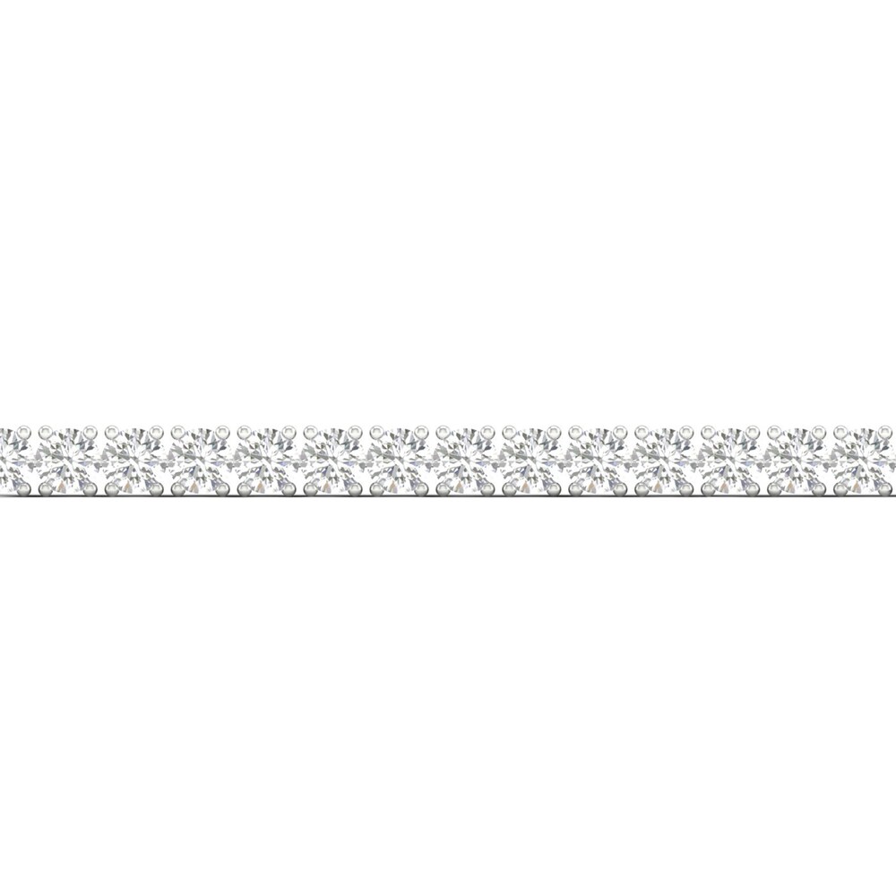 Lab-Created Diamond Tennis Bracelet 12 ct tw Round 14K White Gold 7.25\" ce7NMAhq