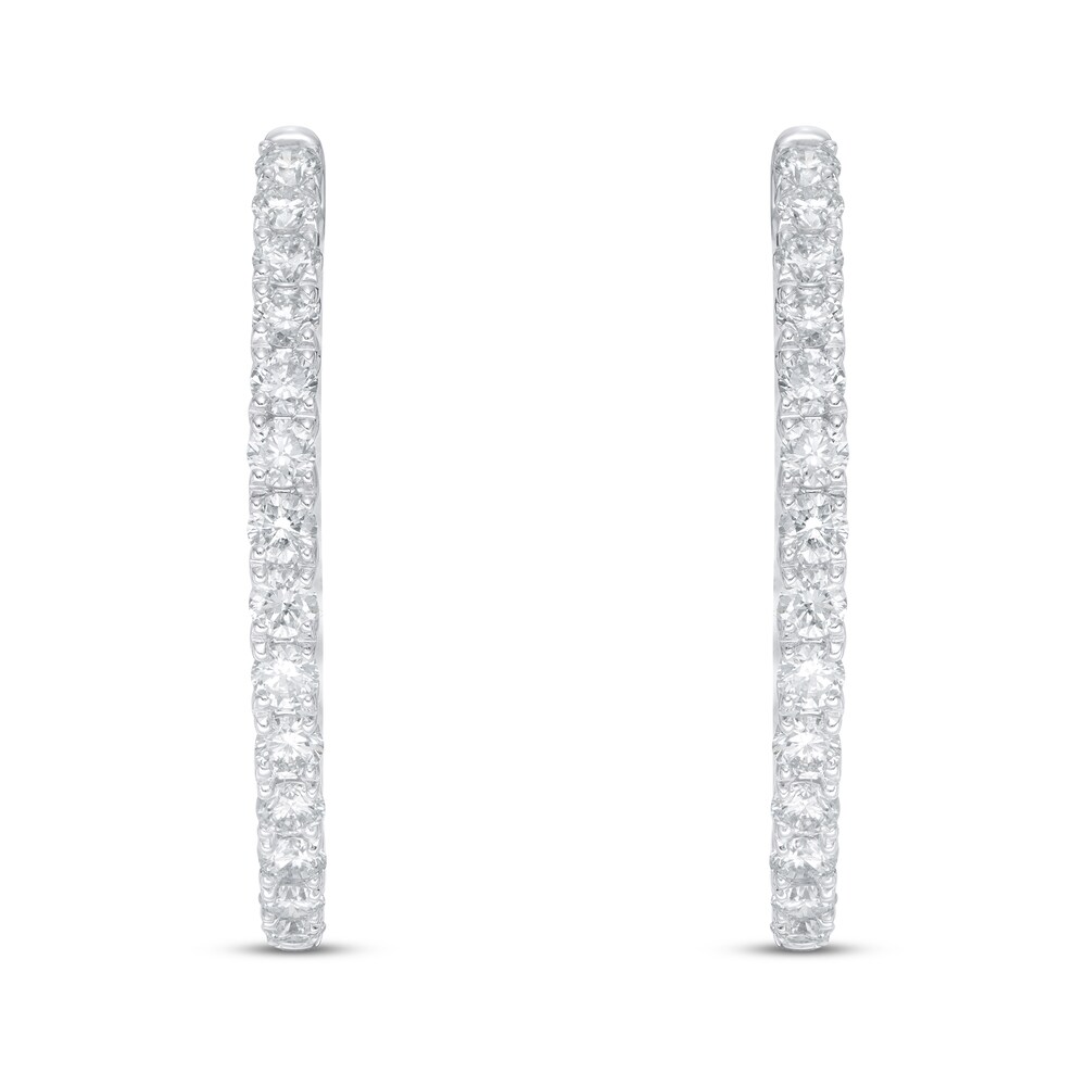 Lab-Created Diamond Earrings 1 1/2 ct tw Round 14K White Gold ciQNgjK4