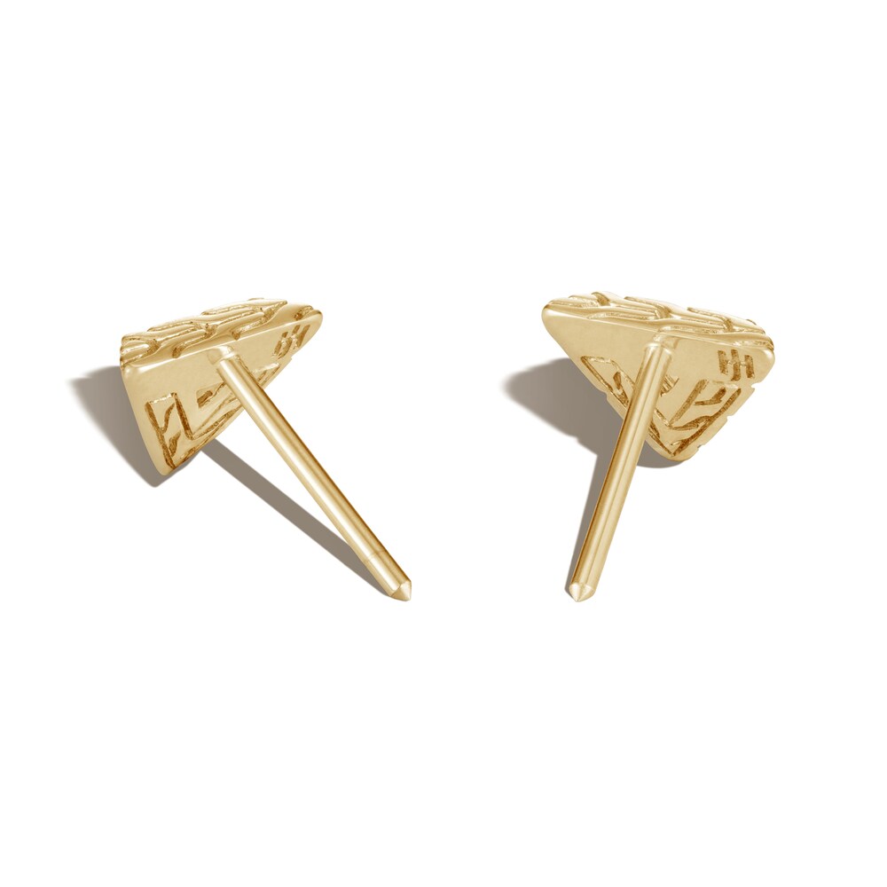 John Hardy Classic Chain Tiga Stud Earrings 18K Yellow Gold dTnvwUNz
