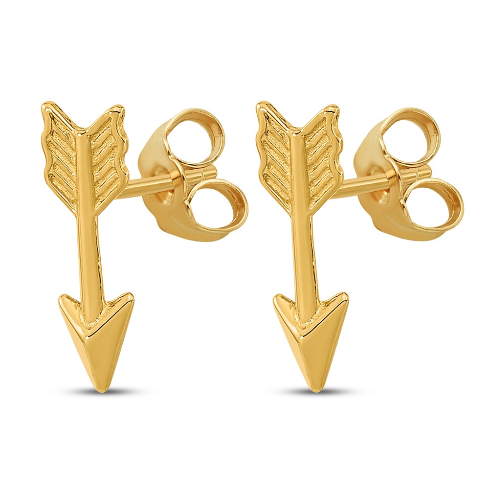 Arrow Stud Earrings 14K Yellow Gold deQtWWkj Arrow Stud Earrings 14K Yellow Gold deQtWWkj