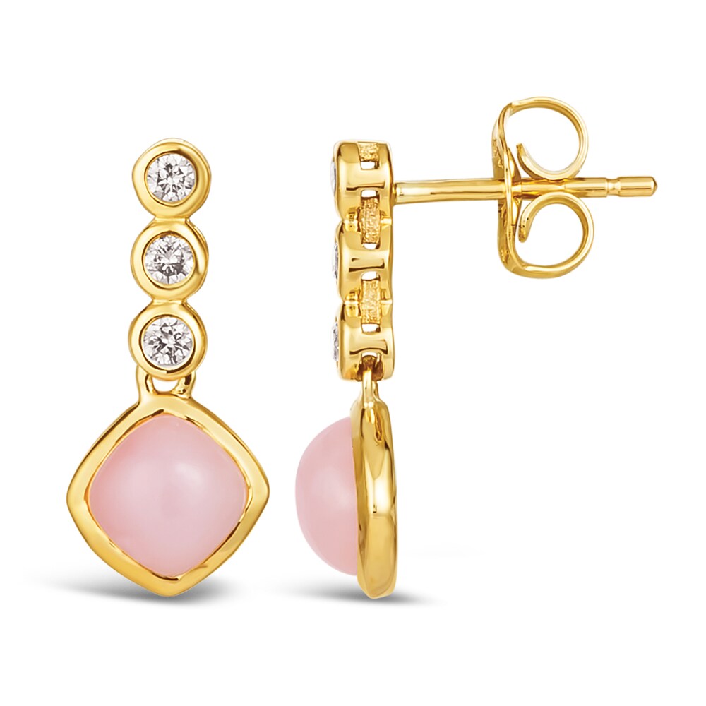 Le Vian Natural Opal Dangle Earrings 1/8 ct tw Diamonds 14K Honey Gold dn2EFi4m Le Vian Natural Opal Dangle Earrings 1/8 ct tw Diamonds 14K Honey Gold dn2EFi4m