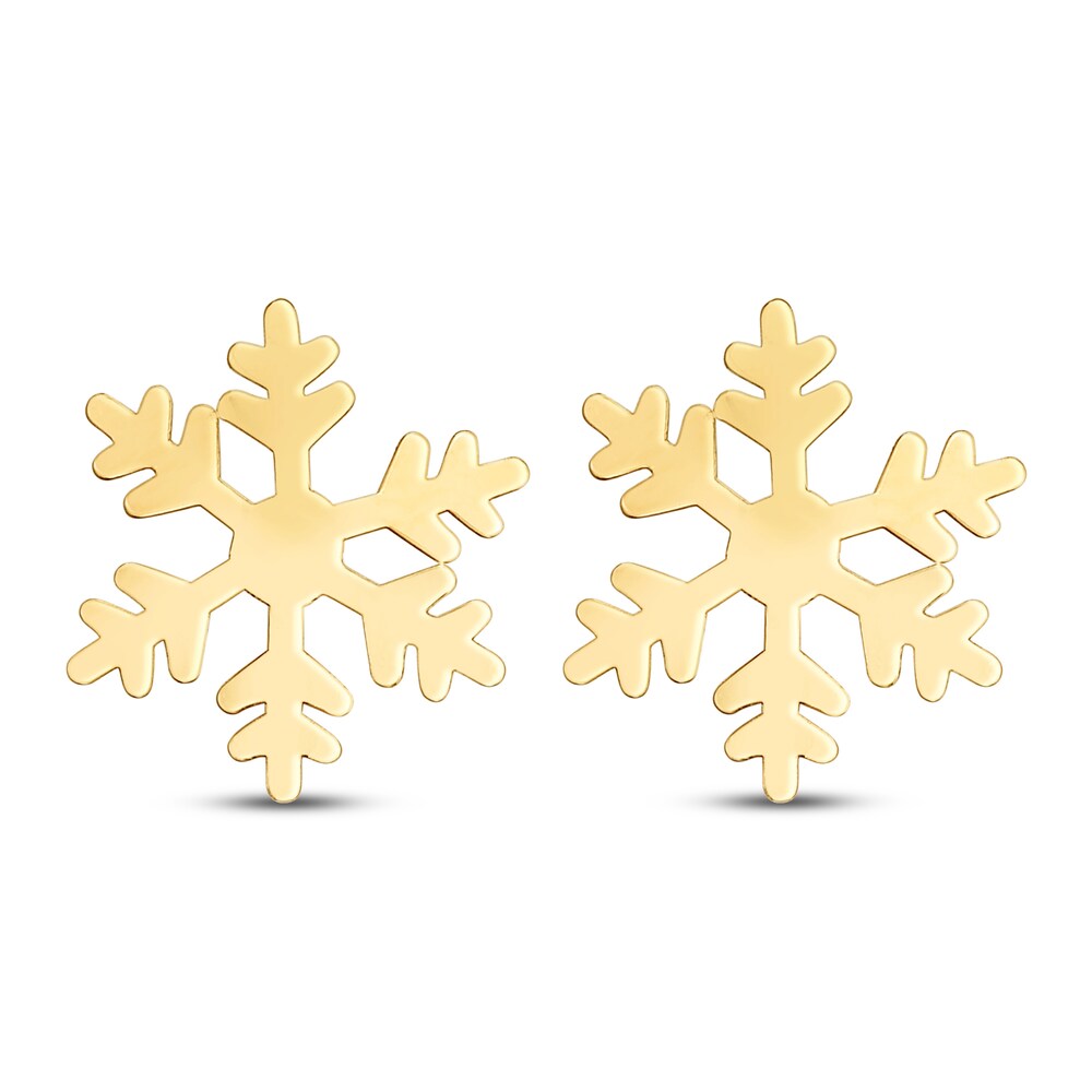 Snowflake Stud Earrings 14K Yellow Gold dpVSZnWM Snowflake Stud Earrings 14K Yellow Gold dpVSZnWM