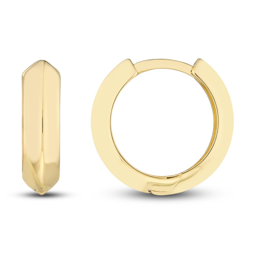 Knife Edge Huggie Earrings 14K Yellow Gold e7PbajYx Knife Edge Huggie Earrings 14K Yellow Gold e7PbajYx