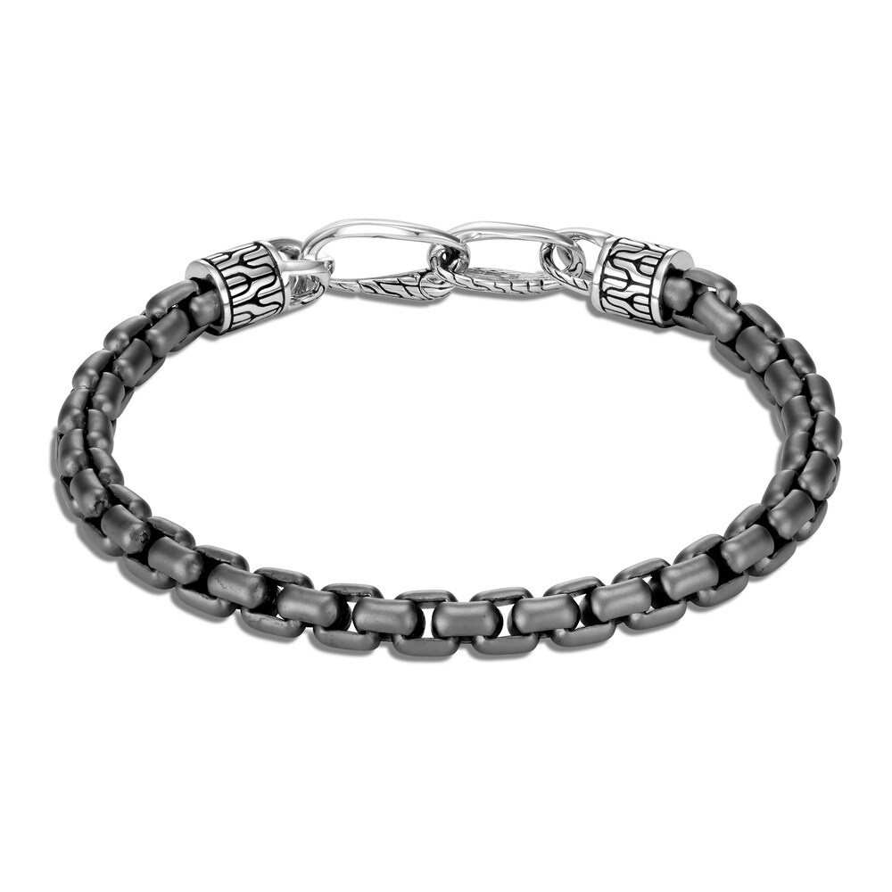 John Hardy Asli Classic Chain Link 6MM Box Chain Bracelet in Silver, Medium e8sT3UdN