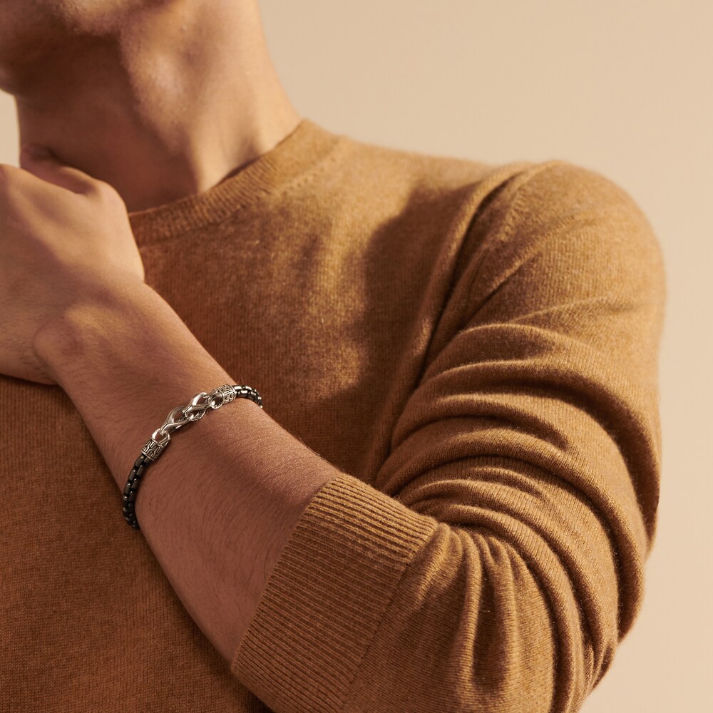 John Hardy Asli Classic Chain Link 6MM Box Chain Bracelet in Silver, Medium e8sT3UdN