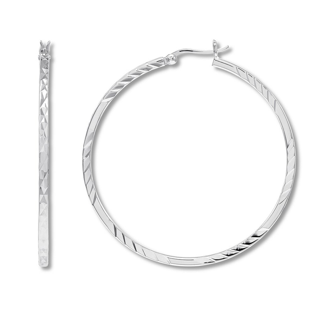 Ribbed Hoop Earrings Sterling Silver eDLebv23 Ribbed Hoop Earrings Sterling Silver eDLebv23
