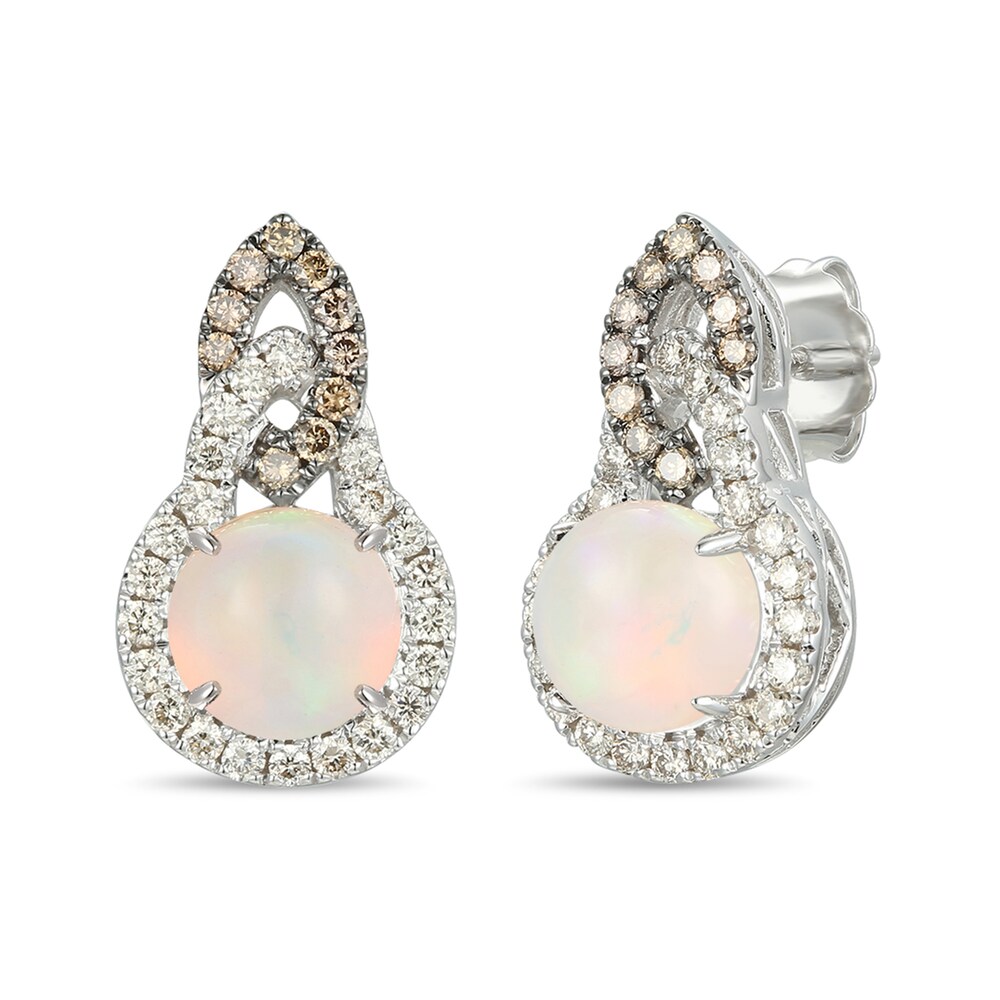 Le Vian Natural Opal Earrings 1/2 ct tw Diamonds 14K Vanilla Gold eOA1tscQ Le Vian Natural Opal Earrings 1/2 ct tw Diamonds 14K Vanilla Gold eOA1tscQ