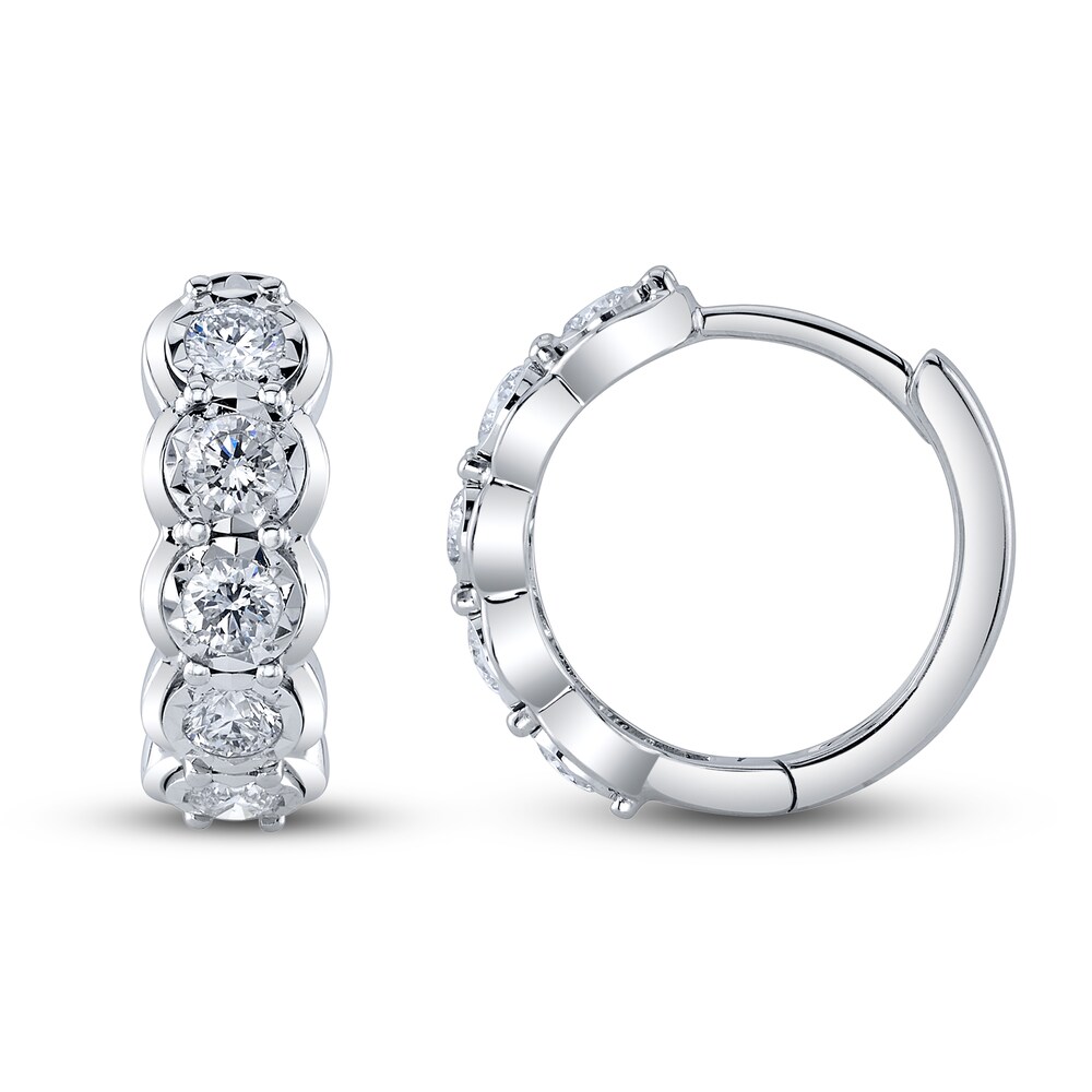 Shy Creation Diamond Huggie Earrings 1/2 ct tw Round 14K White Gold SC55022787 eQxrFv7J Shy Creation Diamond Huggie Earrings 1/2 ct tw Round 14K White Gold SC55022787 eQxrFv7J