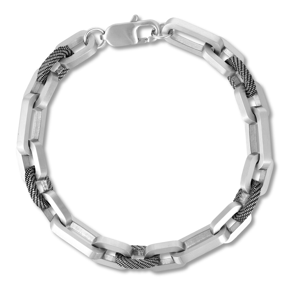 Men\'s Link Chain Bracelet Stainless Steel 8.5\" eXQDmvo7 Men\'s Link Chain Bracelet Stainless Steel 8.5\" eXQDmvo7