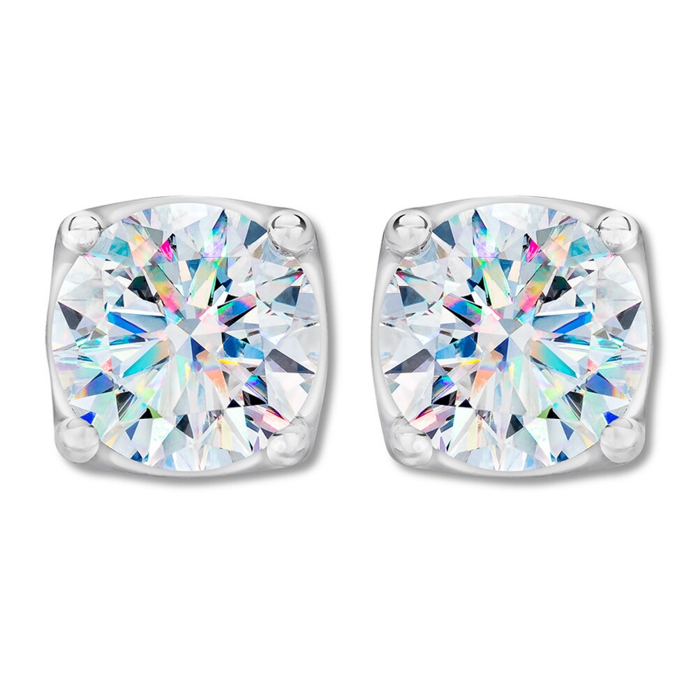 THE LEO First Light Diamond Solitaire Stud Earrings 2 ct tw Round 14K White Gold (I1/I) f9rZzQGo THE LEO First Light Diamond Solitaire Stud Earrings 2 ct tw Round 14K White Gold (I1/I) f9rZzQGo