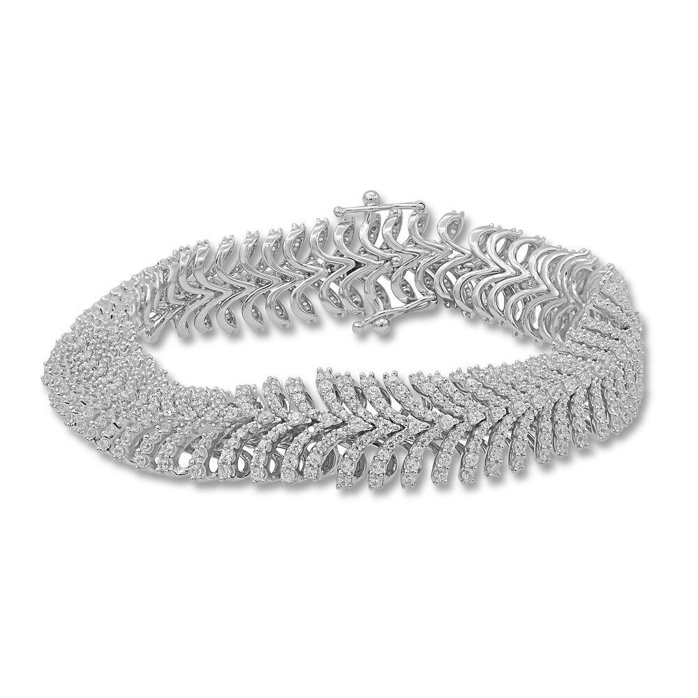 Diamond Tennis Bracelet 5 ct tw Round 14K White Gold fCVIqtFI Diamond Tennis Bracelet 5 ct tw Round 14K White Gold fCVIqtFI