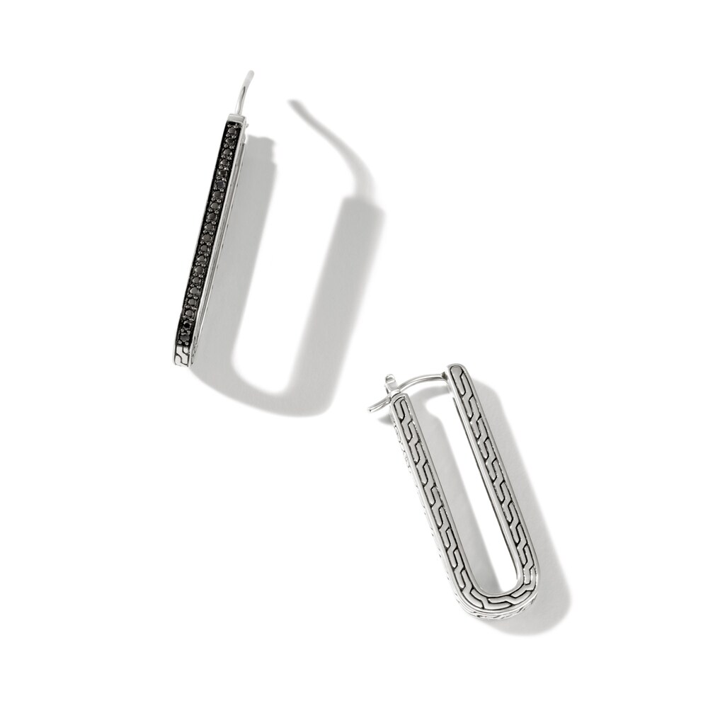 John Hardy Natural Black Sapphire & Natural Black Spinel Classic Chain Oval Hoop Earrings Sterling Silver fqoJdAVs John Hardy Natural Black Sapphire & Natural Black Spinel Classic Chain Oval Hoop Earrings Sterling Silver fqoJdAVs