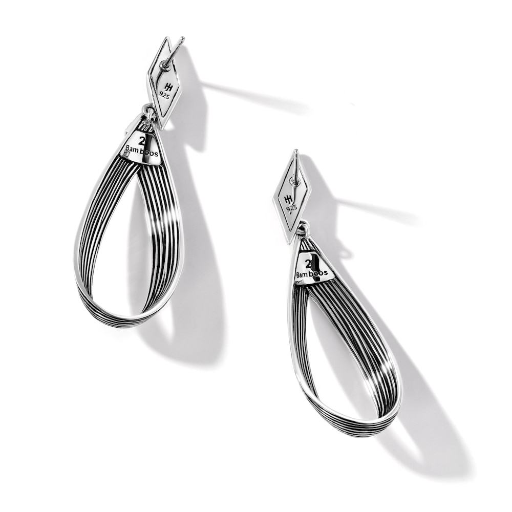 John Hardy Bamboo Drop Earrings Sterling Silver fwdHay8B John Hardy Bamboo Drop Earrings Sterling Silver fwdHay8B