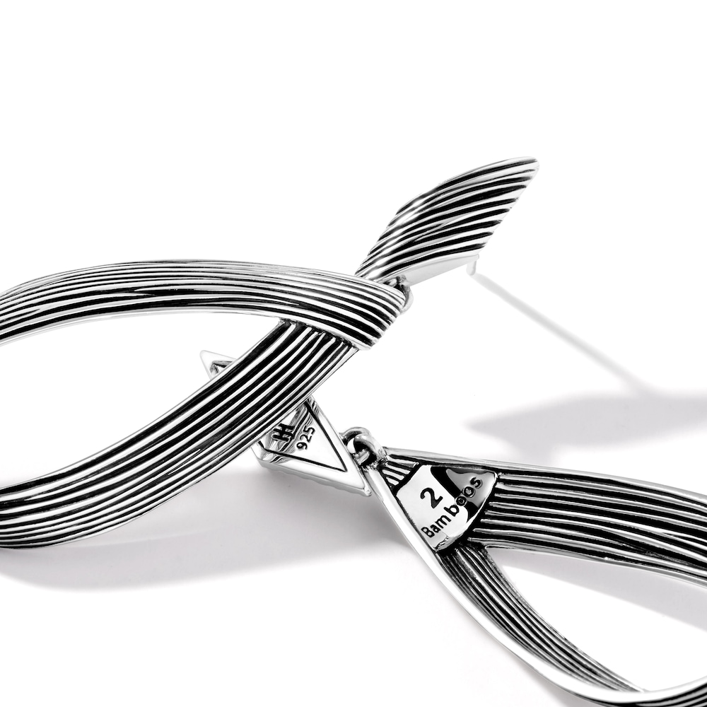 John Hardy Bamboo Drop Earrings Sterling Silver fwdHay8B John Hardy Bamboo Drop Earrings Sterling Silver fwdHay8B