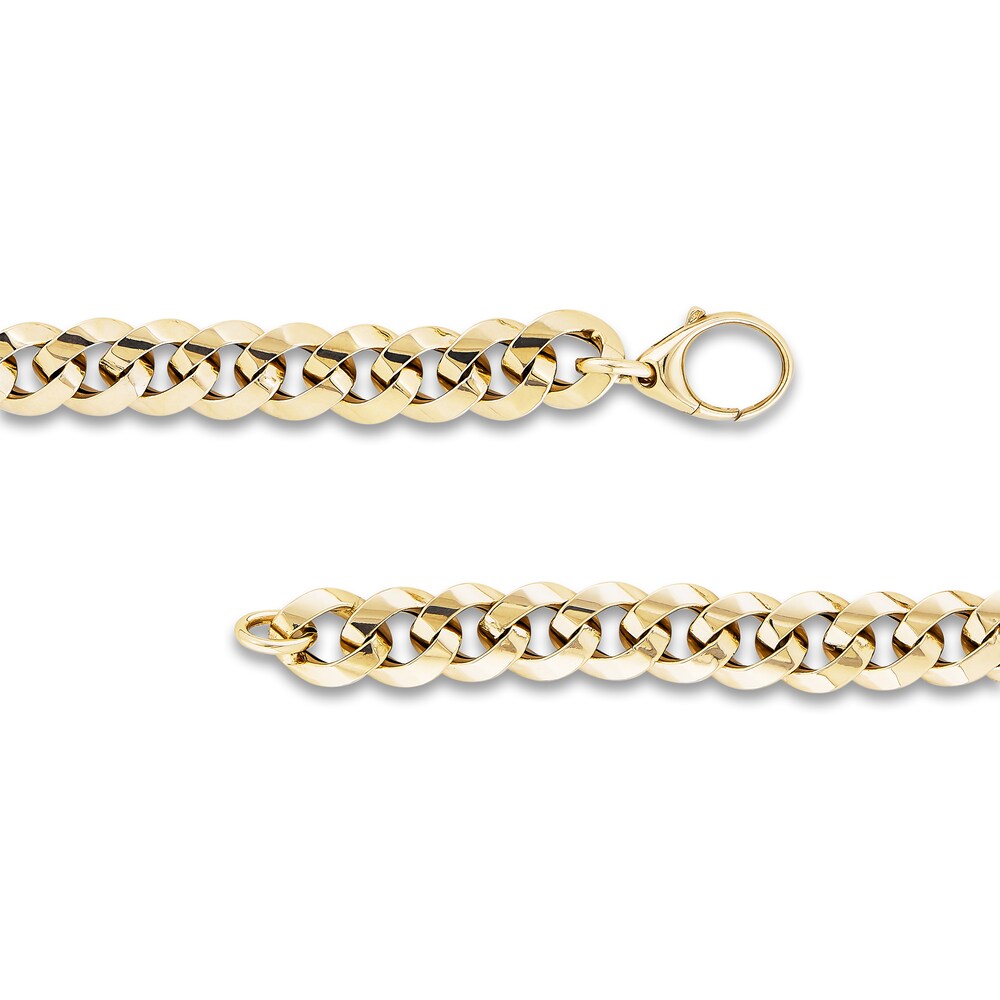 Italia D\'Oro Men\'s Monaco Chain Bracelet 14K Yellow Gold 8.5\" gFWjIwFq Italia D\'Oro Men\'s Monaco Chain Bracelet 14K Yellow Gold 8.5\" gFWjIwFq