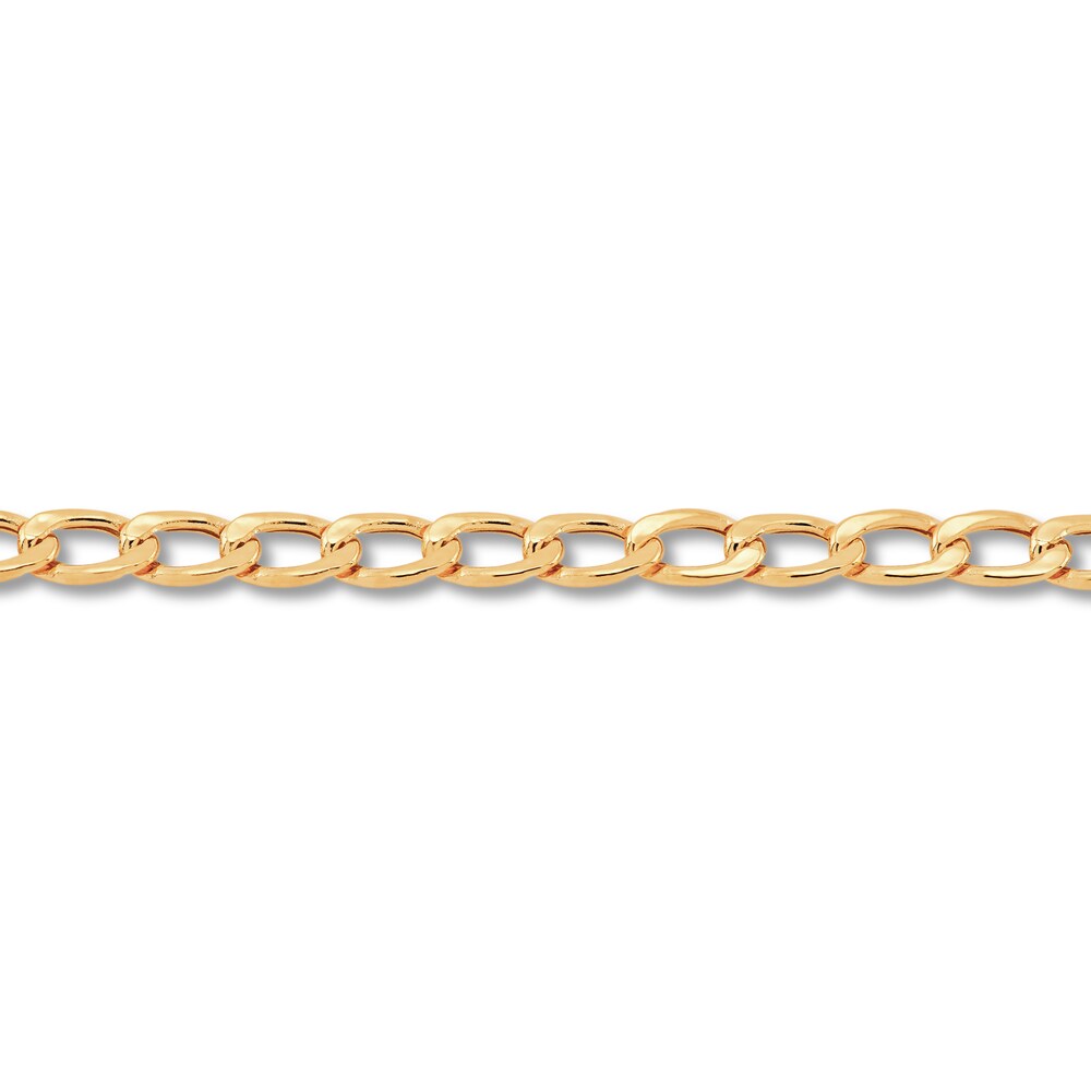 Children's Hollow Curb Link Bracelet 14K Yellow Gold gHG5REhf Children's Hollow Curb Link Bracelet 14K Yellow Gold gHG5REhf