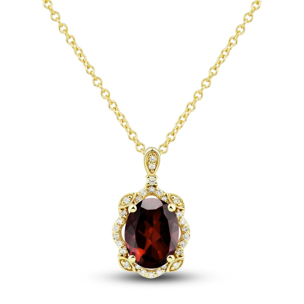 Natural Garnet Ring, Earring & Necklace Set 1/3 ct tw Diamonds 10K Yellow Gold gJBKAmTp Natural Garnet Ring, Earring & Necklace Set 1/3 ct tw Diamonds 10K Yellow Gold gJBKAmTp