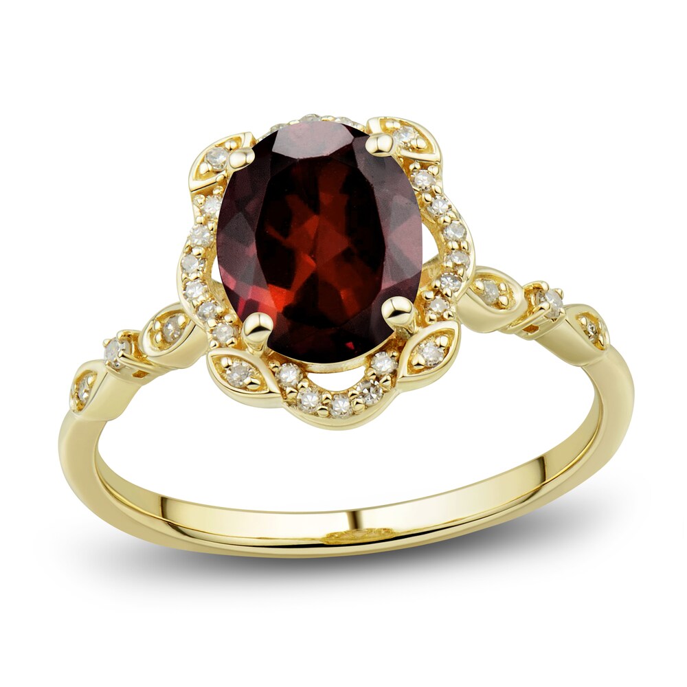 Natural Garnet Ring, Earring & Necklace Set 1/3 ct tw Diamonds 10K Yellow Gold gJBKAmTp Natural Garnet Ring, Earring & Necklace Set 1/3 ct tw Diamonds 10K Yellow Gold gJBKAmTp