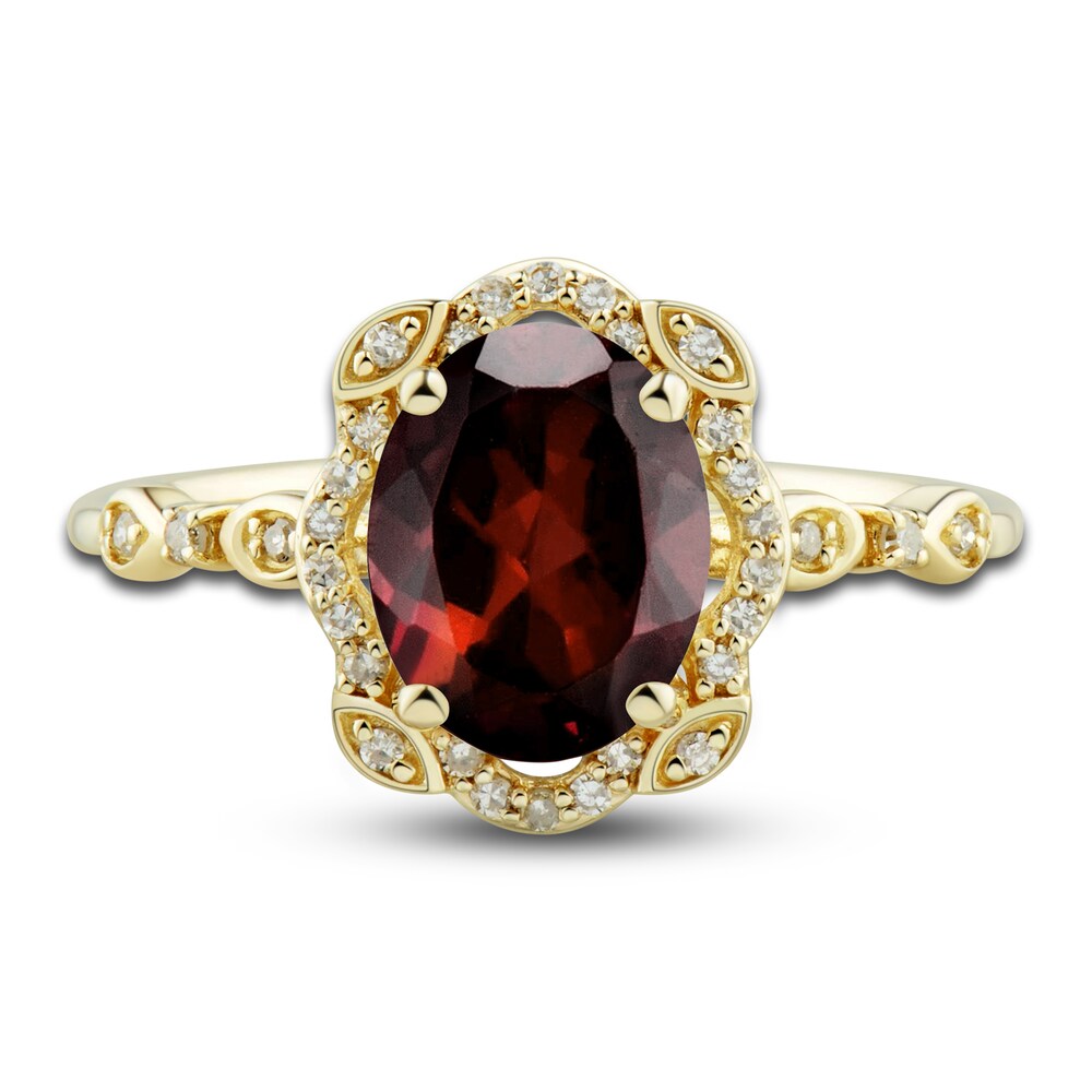 Natural Garnet Ring, Earring & Necklace Set 1/3 ct tw Diamonds 10K Yellow Gold gJBKAmTp Natural Garnet Ring, Earring & Necklace Set 1/3 ct tw Diamonds 10K Yellow Gold gJBKAmTp